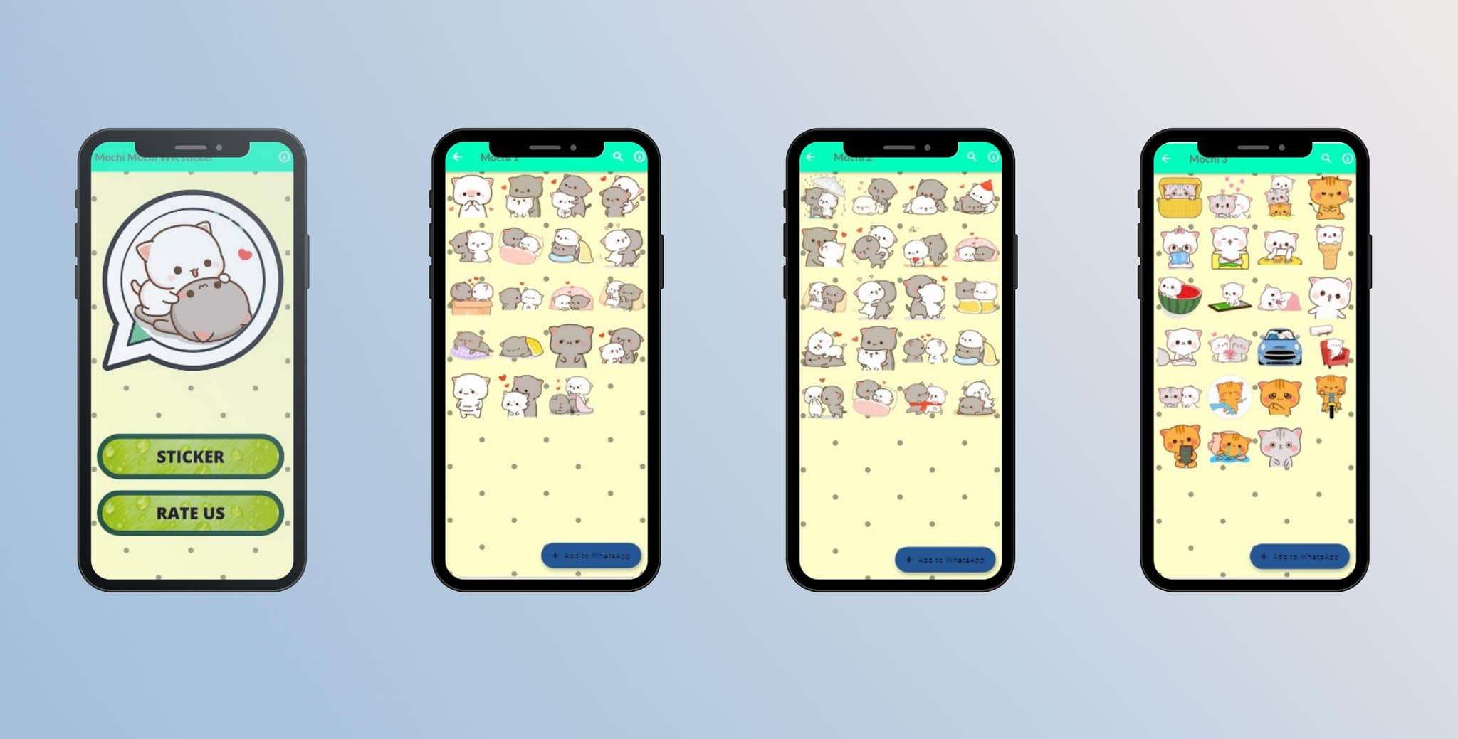 Mochi Mochi Peach Cat WAsticker